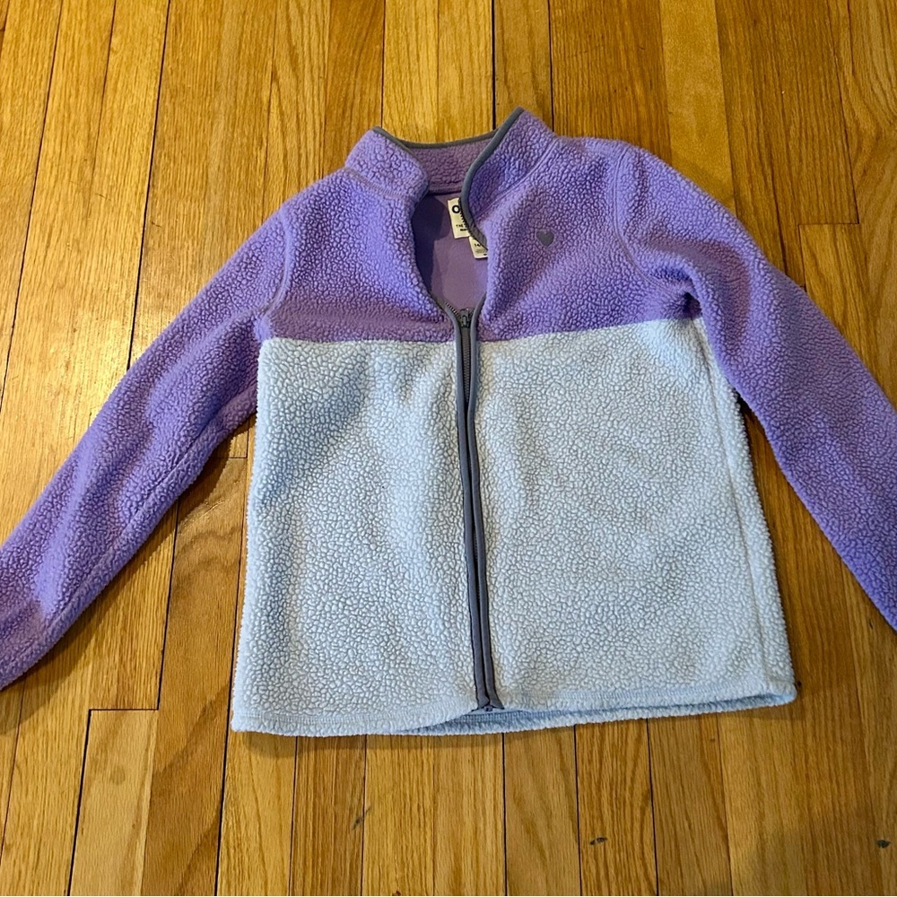 Child’s lavender Purple and grey fleece Jacket